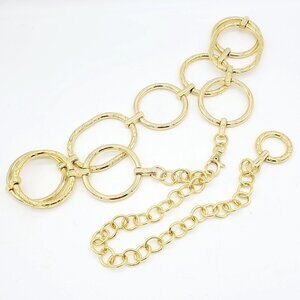 Heavy Gold Tone Chunky Chain Link Belt 27-43" Women's Accessories